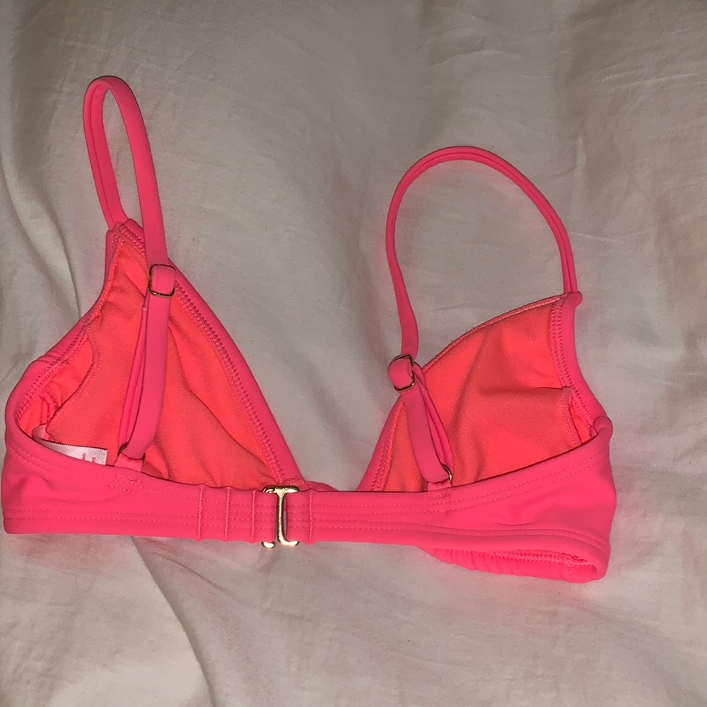 Target brand hot pink triangle bikini top - Picture 2 of 3